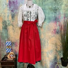 1/2 Sleeves Blouse Dress With Button Closure Apron German 38/ Us 8 This Is A Traditional High Quality Brand Dirndl Individually Put Together (Mix & Match), It Has Nothing To Do W/ This Kind Of Dirndl You Get Here In The Costume Store Etc. These Dirndl Dresses Are Not Cheap, New Price $350-650 Please Looks At The Measurements At The Pictures, The Sizes Often Vary Depending On The Manufacturer, And Or You Might Expect Accessories Not Included. For The Protection Of Sellers & Buyers, I Take A Lot Of Pictures/ Videos Of The Article. So That It Does Not Come Later To Disagreements. If The Item Is Pre-Owned, Normal Signs Of Use Or Wear Should Be Expected. I Do My Best To Give Accurate, Detail Dirndl Dress, Costume Store, Dress Blouse, Sleeves Blouse, New Price, Jewelry Bag, Size 8 Dress, Blouse Dress, Mix Match