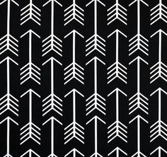 black and white arrows pattern on fabric