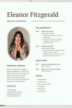 a professional resume template with an image on the front and back cover, in white