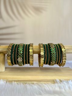 Bridal Bangle Set, Metal Bangles, Fairy House Crafts, Unique Bangle