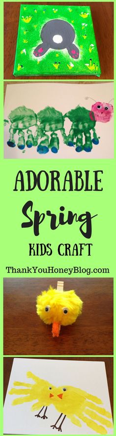 an adorable spring art project for kids to make