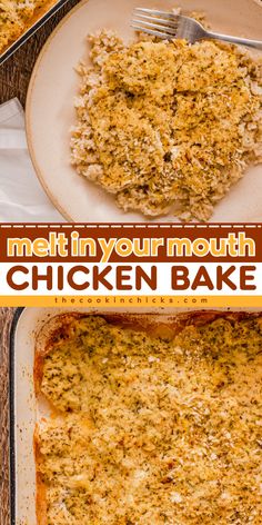 Impress your family over dinner with this Melt in Your Mouth Chicken Bake! The combination of diced chicken, coated in a creamy Parmesan mayonnaise sauce, baked to perfection makes it a savory, tasty and yummy comfort food to enjoy for dinner. This main dish casserole recipe is best to serve over pasta, noodles, rice, or on its own! Chicken Casserole With Mayonnaise, Chicken Mayo Parmesan Recipe, Boneless Chicken Breast Casserole Recipes, Chicken Recipes Without Cheese, Melt In Your Mouth Chicken Bake, Chicken Mayonnaise Parmesan, Flavorful Chicken Breast Recipes, Melt In Your Mouth Chicken, Mouth Chicken