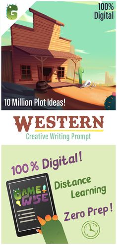 an advertisement for western creative writing project