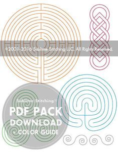 four circular mazes with the text, `'free pack'and an image of a