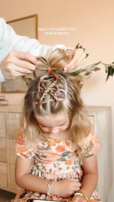 Aynsley Ovard Jorgensen | Such a fun half up hairstyle today!!!! 🧡🧚🏻‍♀️✨🫶🏻 happy weekend!!! #hairstyle #hair #toddlerhairstyles #toddlerhair #hairtutorial #hairideas... | Instagram Thanksgiving Girls Hairstyles, Thanksgiving Kids Hairstyles, Simple Toddler Girl Hairstyles, Toddler Party Hairstyles Girl, Fall Toddler Hairstyles, Toddler Hair Ideas Girl, Kids Thanksgiving Hairstyles, Thanksgiving Toddler Hairstyles, Toddler Fall Hairstyles