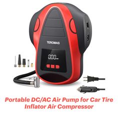 the portable dc / ac air pump for car tire inflator compressor