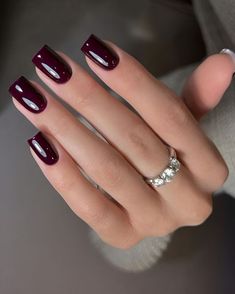 trendy burgundy nail designs in dark red hues for a polished look From classy black and short French tips to chrome and acrylic short nails these elegant nail art ideas are perfect for your next manicure Boost your nail game with sophisticated burgundy nail designs.
#burgundynails #nailtypes #nail shape chart #nudenails
#minimalistnails #frenchnails #winenails #winerednails
#unghiebordeauxgel #redwinenails #unghiebordeaux Maroon Color Nails Burgundy, Autumn Nails Ideas Square, Short Acrylic Nails Burgundy, Burgundy Nails Square Short, Burgundy French Tip Nails Square, Short Square Dark Nails, Autumn Nails 2024 Square, Short Square Dark Red Nails, Square Maroon Nails