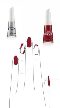 Sigam pra mais inspirações !!! #risque Beach Nail, Beach Nails, Healthy Nails, Summer Look, Cute Acrylic Nails, Nail Trends, Beauty Nails, Red Nails