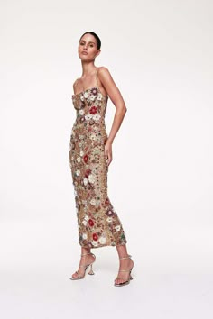 FRANCESCA GOWN Rachel Gilbert, Gowns Online, Event Dresses, New Yorker, Guest Dresses, Mid Length, Beautiful Dresses, Beading, Embellishments