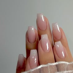 Pink Bday, Light Colored Nails, Colored Nail Tips, Bday Nails, Long Press On Nails, Nagel Tips, Easy Nails, Colorful Nails, Glamour Nails