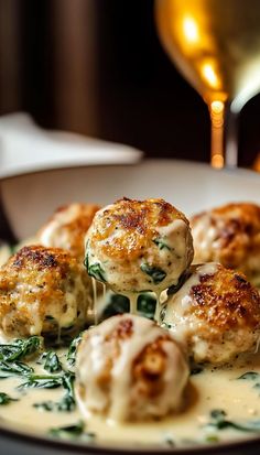 Classic Meals Dinners, Beef Ricotta Meatballs, Meatballs Lunch Ideas, Healthy Dinner Recipes Italian, Different Ideas For Dinner, Chicken Parmesan Meatballs Recipe, Pasta Meal Recipes, Fine Cuisine Recipes, Turkey Ricotta Meatballs