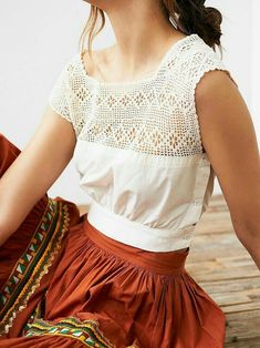 Boho Mode, Estilo Hippie, Diy Vetement, Skirt Maxi, Cooler Look, Mode Vintage, Looks Style, Mode Inspiration, White Top