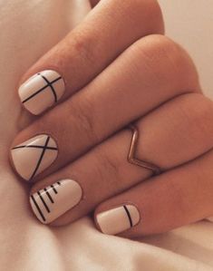 Image uploaded by ET ☆. Find images and videos about cute, pink and black on We Heart It - the app to get lost in what you love. Classy Nail Art Ideas, Pink Nail Art Designs, Cute Pink Nails, Unghie Nail Art, Geometric Nail Art, Classy Nail Designs, Minimalist Nail Art, Geometric Nail, Pink Nail Art