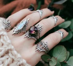 Witch Aesthetic Accessories, Gothic Accessories Jewellery, Witch Jewellery, Witch Ring, Ametrine Ring, Witch Accessories, Witch Rings, Gothic Jewellery