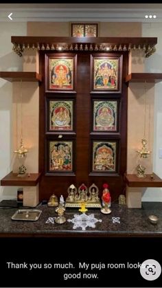 Gods Room Design, Pooja Room Wall Designs, God Room Designs, Modern Bedroom Tv Unit, Puja Room Door Design, Puja Room Design Indian, Pooja Room Ideas Indian, Wall Unit Tv, Tv Stand Living Room