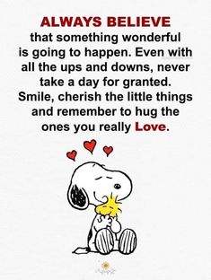 a snoopy saying about love for someone