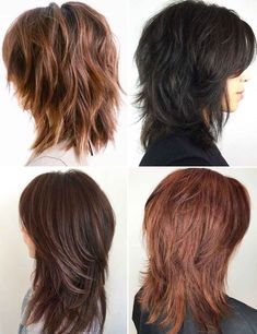 The Best Butterfly Haircut Ideas for Girls Textured Hairstyles, Medium Shaggy Hairstyles, Wolfcut Long, Modern Shag Haircut, Medium Shag Haircuts, Haircut Wavy, Shaggy Short Hair, Long Wolfcut Haircut