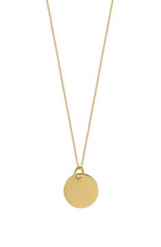 Bony Levy 14K Yellow Gold Circle Pendant Necklace | Nordstrom Yellow Gold Round Pendant Necklace For Everyday Luxury, Necklace Circle Pendant, Fine Jewelry Yellow Gold Round Pendant Necklace, Yellow Gold Jeweled Round Pendant Necklace, Yellow Gold Round Pendant Jewelry For Everyday Luxury, Gold Necklace Pendant, Yellow Gold Round Pendant Necklace, Fine Jewelry, Bony Levy, Gold Disc