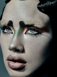 Goth Editorial Makeup, Isamaya French, Goth Editorial, Makeup Moodboard, Pleasure Principle, Futuristic Makeup, Artsy Makeup, Alien Makeup, Makeup Editorial