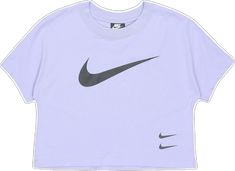 Sporty Purple Workout T-shirt, Purple Sporty Workout T-shirt, Purple Athleisure T-shirt For Sports, Sports Purple T-shirt With Logo Print, Purple Sports T-shirt With Logo Print, Purple Sports T-shirt, Purple T-shirt For Sports Season, Purple Casual Activewear For Light Sports, Casual Lavender Activewear For Sports