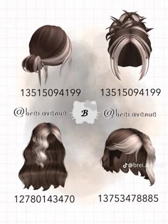 Roblox Hair Codes Brown, 2 Tone Hair, Fete Emo