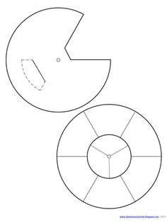 two circles that have been drawn to look like they are in different directions