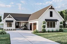 this is a computer rendering of these small house plans