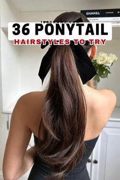 Save this pin for a range of ponytail hairstyles that will take your look from chic to uniqueWhether you're aiming for a casual or elegant vibethese styles are sure to inspire your next hairdoPonytailHairstyles HairInspo FashionBlog High Classy Ponytail, Special Occasion Ponytail, Side Swept Ponytail Black Hair, Long Straight Hair Ponytail Styles, Leave Out Ponytail, Formal Slick Back Ponytail, Hairstyles For Indian Bride, Side Part High Ponytail