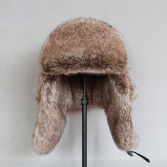 Trapper Hat Men, Russian Ushanka, Snow Cap, Fur Trapper Hat, Fur Trapper, Winter Fur Hat, Russian Hat, Dope Hats, Trapper Hat