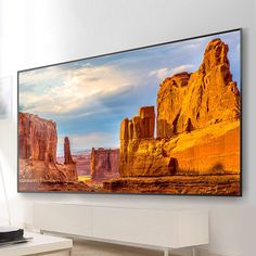 a large flat screen tv mounted on the wall