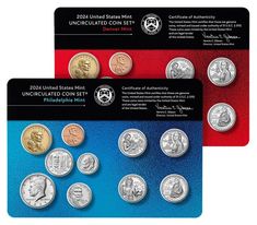 US Mint Launches 2024 Uncirculated Set with 20 Coins Mint Coins, Eagle Coin, Uncirculated Coins, Peace Dollar, Coin Grading, Coin Prices, Bullion Coins