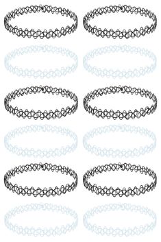 PRICES MAY VARY. TRENDY ESSENTIALS: Vintage Henna Tattoo Chokers - 90s Fashion Jewelry Accessories You Need. Stretchy Elastic Necklace Fits Perfectly with Classic Black Dress, Gothic Jewelry 2000s Style, Rock Concert, Beach Essentials, Halloween or Christmas Party. COOL STYLE EASY FIT: No Clasp Means No Limits, Slip On Choker and Let It Perfectly Conform to Your Neck. Stretchy Plastic Stretches Up to 18 Inches (45cm) for Comfortable Wear for All. Stretch Pendant Necklace - Perfect Pack Accessory Cheap Adjustable Grunge Choker, Cheap Adjustable Emo Choker, Affordable Black Grunge Choker, Affordable Gothic Choker Jewelry, Cheap Black Gothic Choker, 2000s Jewelry, Tattoo Choker Necklace, 90s Accessories, 90s Choker