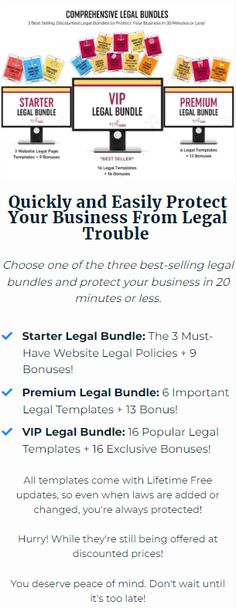 an ad for the legal firm's website, which has been updated to provide information about their business