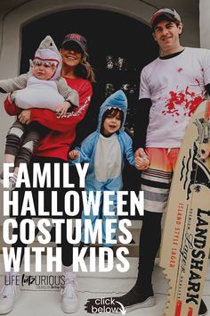 family halloween costumes with kids and skateboards