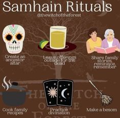 an info poster with some things to do in sannah rituals, including books and drinks