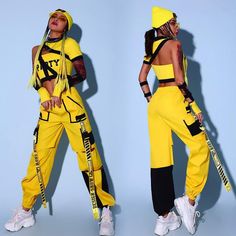 Buy Hip Hop Dancewear at the lowest price in Greece. Check reviews and buy Hip Hop Dancewear today. Yellow Hip Hop Outfit, Dance Clothes Hip Hop, Hip Hop Fashion Women's, Street Dance Outfit, Hip Hop Outfit, Dance Wear Hip Hop, Dancing Outfits, Hip Hop Dance Outfits, Hip Hop Trousers