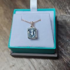 Effy 14k White & Rose Gold,Diamond, Aquamarine Necklace Palm Necklace, Rose Gold Pendant Necklace, Seahorse Necklace, Green Stone Necklace, Butterfly Necklace Gold, Blue Sapphire Necklace, Silver Pearl Necklace, Aquamarine Necklace, Rose Gold Pendant