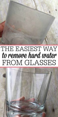 the easy way to remove hard water from glasses is simple and fast with just 3 ingredients