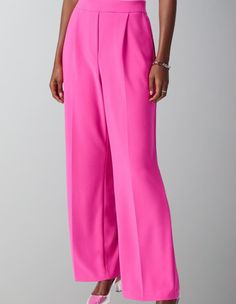 Indulge in luxurious comfort and effortless style with our Joseph Ribkoff Silky Knit Wide-Leg Pants in Ultra Pink. The wide leg design offers a flattering fit, while the elegant silhouette makes a statement of sophistication. A must-have addition to your wardrobe for any occasion. Joseph Ribkoff, Leg Design, Unique Outfits, Effortless Style, Leg Pants, Wide Leg Pants, Wide Leg, Pants For Women, Wardrobe