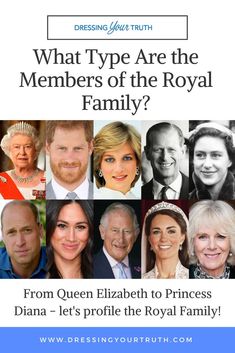 the royal family is featured in this postcard