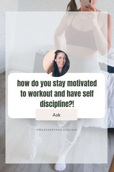 how do you stay motivated to workout and have self discipline?! Create Habits, Discipline Motivation, Intrinsic Motivation, Fitness Tips For Women, Self Discipline, Stay Motivated