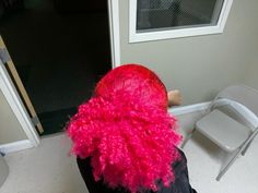 Dyed Pink Hair Black Women, Pink Type 4 Hair, Pink 4c Hair, Hot Pink Natural Hair Black Women, Pink Afro Hair Black Women, Hairdye Ideas, Dyed Afro Hair 4c Pink, Curly Pink Hair, Pink Hairstyles