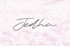 the name person written in cursive writing on a pink background