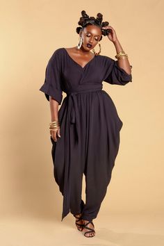 Balloon Pants, Perfect Summer Outfit, Stylish Summer Outfits, Mini Gold, Wrap Belt, Plus Size Jumpsuit, Atlanta Ga, Modern Fashion, Curvy Fashion