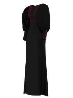 Ebony Elegance Gown was named to represent its colour and elegance. It's a modest luxury gown made from deadstock/leftover designer cadi fabrics with decorative silk patches. THIS IS A DIGITAL ITEM, IT ONLY EXISTS DIGITALLY AND WILL BE APPLIED TO YOUR PHOTO(s) Color: black. Material: digital cadi fabrics. Digital clothes fit all sizes. About the collection: As a pioneer modest fashion brand, NEOMODEST's priority is to facilitate inclusion, sustainability and innovation in fashion for the sake of Evening Fitted Maxi Dress With Bishop Sleeves, Fitted Maxi Dress With Bishop Sleeves For Evening, Fitted Black Abaya For Wedding, Elegant Formal Maxi Dress With Bishop Sleeves, Black Bishop Sleeve Evening Dress, Black Bishop Sleeve Dress For Evening, Elegant Fitted Maxi Dress With Modesty Panel, Formal Fitted Black Abaya, Elegant Bishop Sleeve Maxi Dress For Wedding