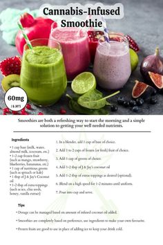 Coconut Oil Drink, Canna Infused Drinks, Canna Honey Recipe, Edibles Recipe Easy, Infused Food, Infused Coconut Oil, Infused Recipes, Smoothie Recipies, Cannabutter Recipe