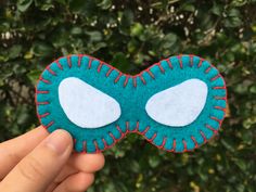 This super cute superhero mask patch is sure to brighten your day! :) This patch can be customized into an ornament, a magnet, or a button/pin. Cute Superhero, Superhero Mask, Superhero Masks, A Button, Super Cute, Mask