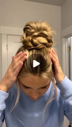 Messy Bun, Hair Hacks, Hair Tutorial, Braids, Hair Styles, Hair, Plaits