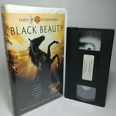 an old vhs case with a black beauty on it