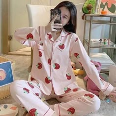 Cute Nightwear, Cute Pyjamas, Fruits Pattern, Cute Pajama, Sleep Clothes, Pyjamas Set, Cute Avocado